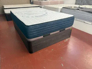 Colchón Visco + Canapé Madera Wengue 135x190