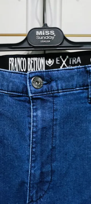 Jeans Uomo Taglia 58/5XL Blu