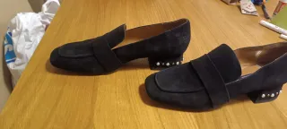 Zapatos Violeta tacón medio elegantes negros