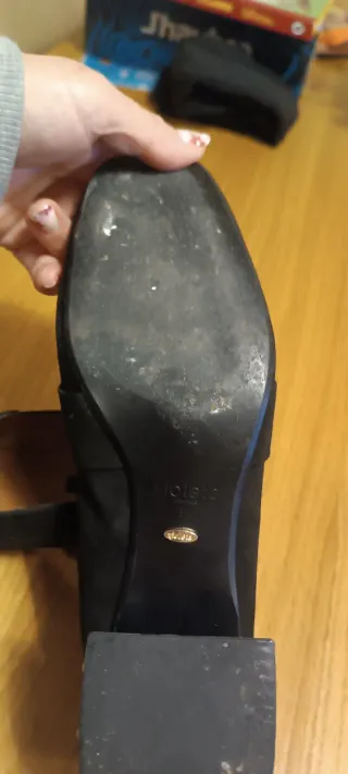 Zapatos Violeta tacón medio elegantes negros