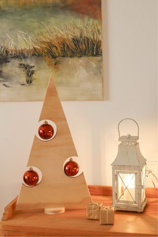 Árbol Navidad Madera Artesanal Personalizable