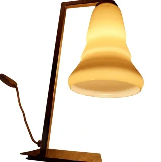 Candeeiro de mesa opala Vintage