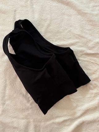 Reggiseno sportivo nero Kappa con coppe rimovibili