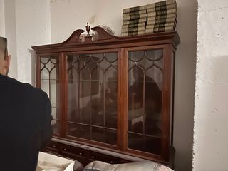 Vitrina Clásica Estilo Inglés Madera