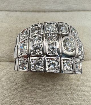 Anillo Oro 18kt Diamantes