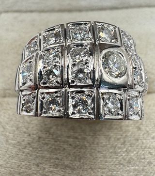 Anillo Oro 18kt Diamantes