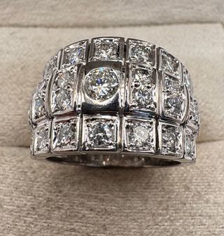 Anillo Oro 18kt Diamantes