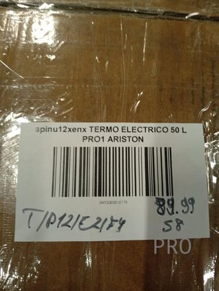 Termo Eléctrico 50 Litros - Pro1 Eco Slim - Ariston