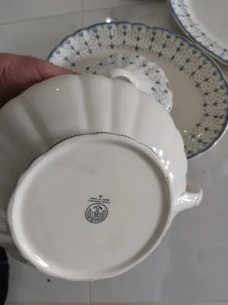 Vajilla Cartuja de Sevilla