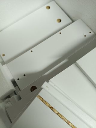 VASAGLE KAILYN Colección - Mesita de Noche Estrecha, Juego de 2, Mesa Auxiliar con 2 Cajones y Compartimento Abierto, a la Izquierda o a la Derecha, Blanco Nube LET856W01