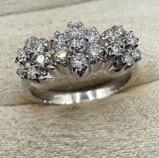 Anillo Oro 18kt Diamantes