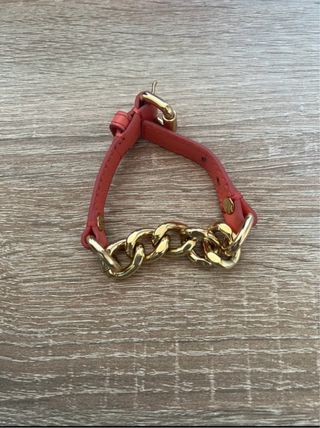 Pulsera Bimba y Lola Coral y Cadena Dorada