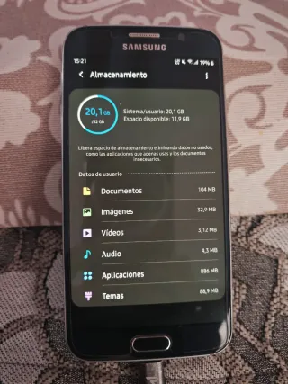 Samsung Galaxy S6 Android Cargando