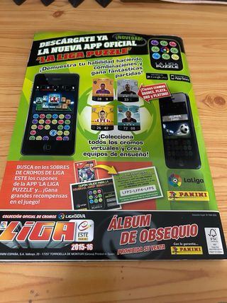 Álbum cromos Liga BBVA 2015-16