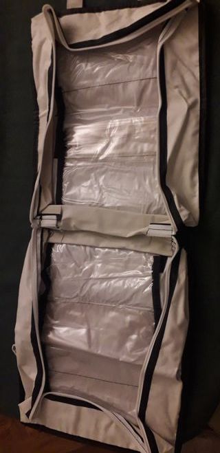 Borsa porta scarpe bianca e nera