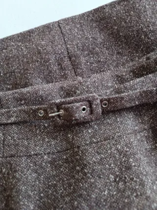 Falda Mango Marrón Talla M