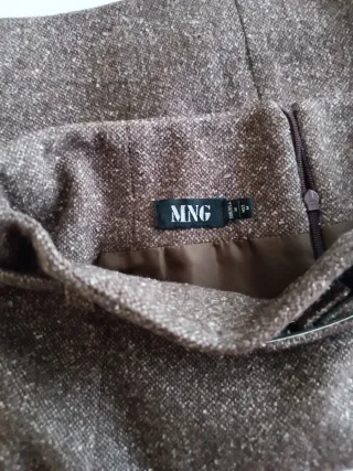 Falda Mango Marrón Talla M