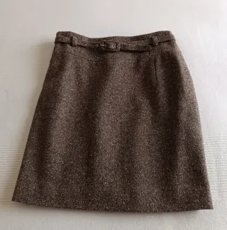 Falda Mango Marrón Talla M