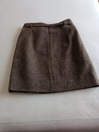 Falda Mango Marrón Talla M