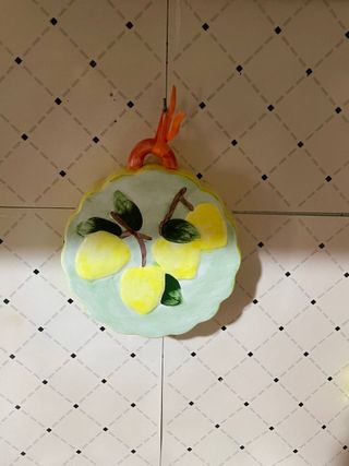 Tris formine ceramica decorazione limoni