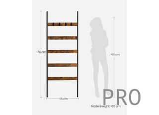 VASAGLE Estantería de Escalera Inclinada LLS011B01