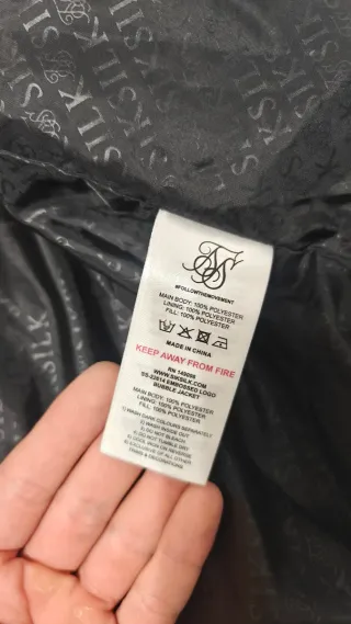 Chaquetón SikSilk Negro Talla S