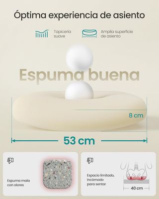 Silla de Oficina SONGMICS Ergonómica de Malla, Lumbar y Brazos Plegables