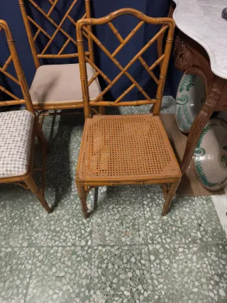 Sillas Bambú Chippendale