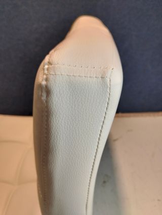 Set di 2 Sgabelli da Bar Bianchi Regolabili LJB64W