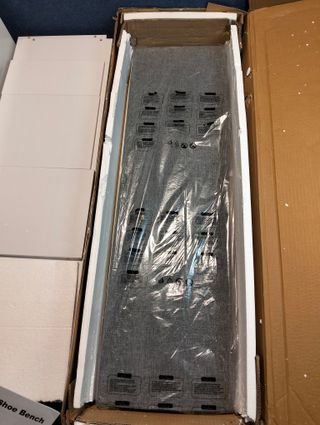 Banco scarpiera VASAGLE con 10 scomparti e cuscino bianco