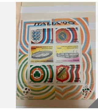 Francobolli Italia '90 - 5 fogli