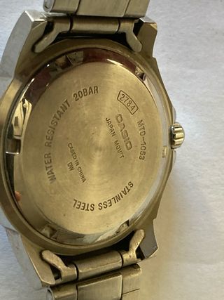 Reloj Casio MTD 1053 Plata y Negro