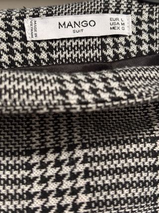 Falda Mango recta cuadros