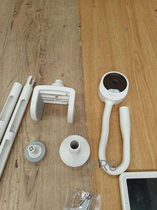 NETVUE Camara Vigilancia Bebe, Vigilabebés con Soporte 4 en 1, Control de HD 5" LCD Monitor + App Móvil, Vigilabebes con Camara, 3 de Modos Detección Inteligente, Vision Nocturna, Audio Bidireccional