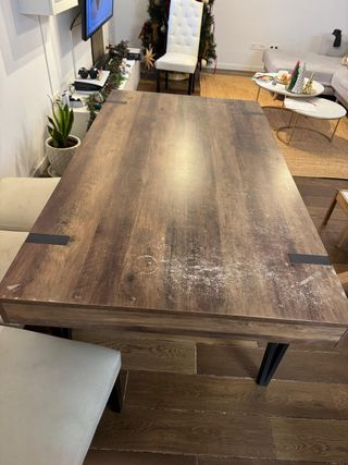 Mesa Comedor Austria + Sillas Madera Metal