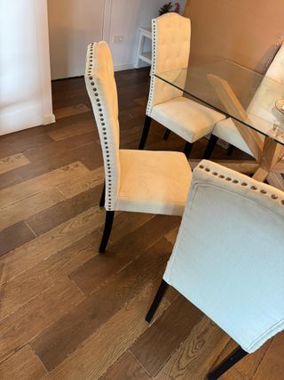 Mesa Comedor Austria + Sillas Madera Metal