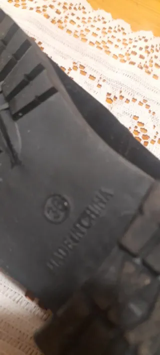 Stivali alti donna camoscio nero n.36