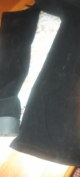 Stivali alti donna camoscio nero n.36