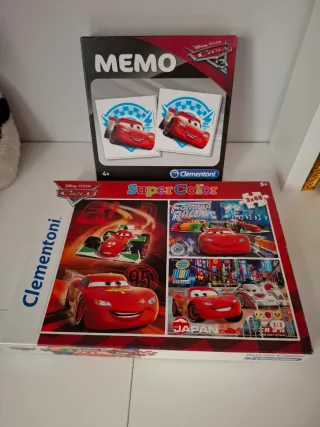 Lote Cars Clementoni: Memo y Puzzles