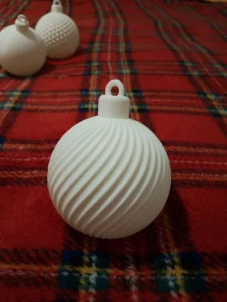 Set 4 Palline Natale Stampa 3D