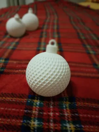 Set 4 Palline Natale Stampa 3D