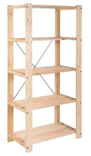 Estantería de madera de 5 baldas