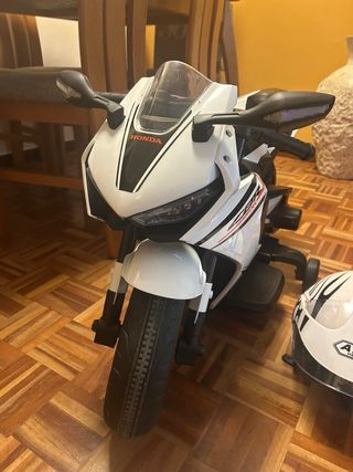 Moto Eléctrica Infantil Honda CBR Blanca