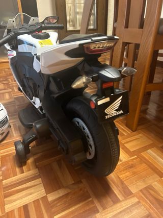 Moto Eléctrica Infantil Honda CBR Blanca