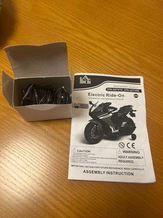 Moto Eléctrica Infantil Honda CBR Blanca