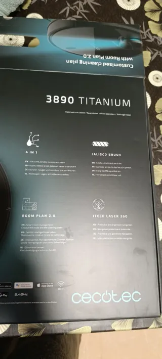 Cecotec Conga 3890 Titanium Robot Aspirador