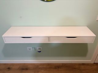 Mueble recibidor blanco de ikea