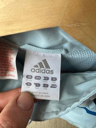 Chaqueta Adidas Vintage Azul y Negra retro 90s