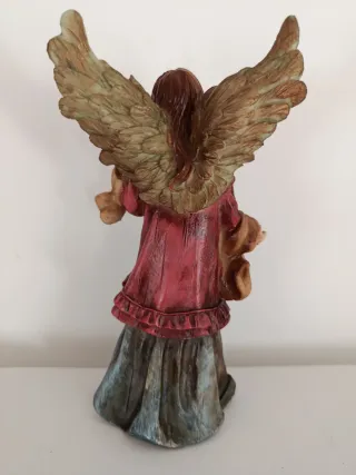 Statuina Angelo di Natale per Presepe