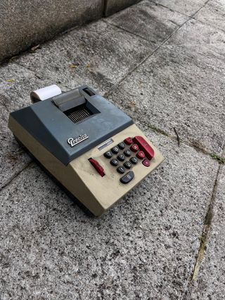 Calculadora Impresora Vintage Precisa Suiza